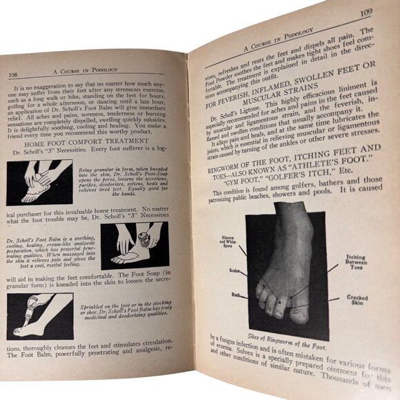 A Course in Podology National School of Podology Illust 1st Edition 1932 HC Book - Picture 14 of 16